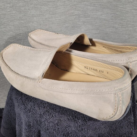 Men's Ferragmo Suede Driving Loafers, Size 7 EEE - Picture 5 of 9